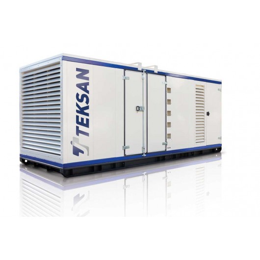 Grup electrogen 1041 kVA, generator de curent electric Teksan TJ1000BD, motorizare Baudouin - Franta, diesel, trifazat