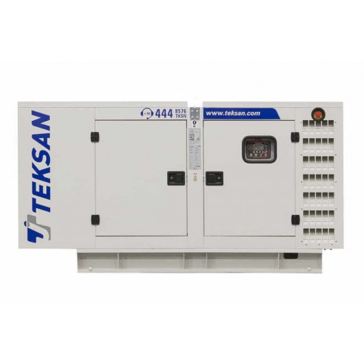 Grup electrogen 50 kVA, generator de curent electric Teksan TJ50BD, motorizare Baudouin - Franta, diesel, trifazat